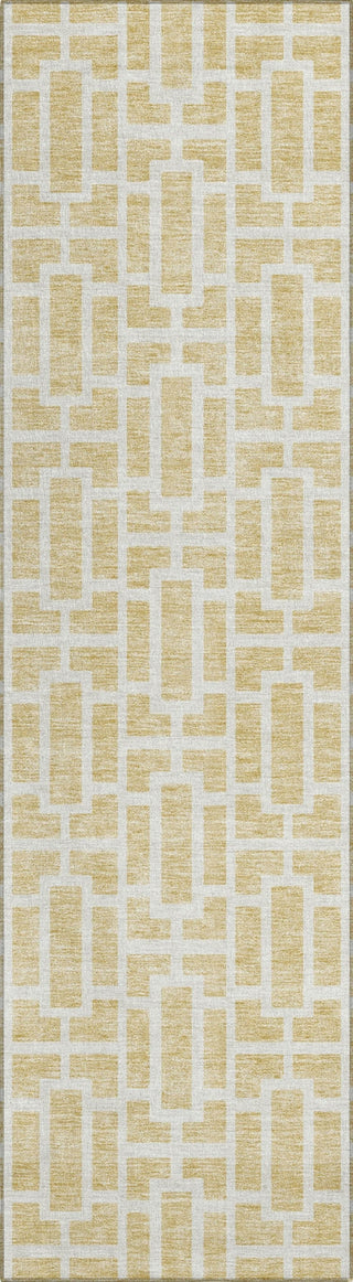 Piper Looms Chantille Geometric ACN916 Wheat Machine Washable Area Rug Runner Main Image