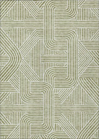 Piper Looms Chantille Lines ACN917 Aloe Machine Washable Area Rug main image
