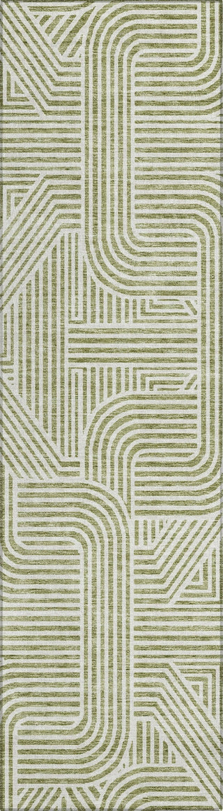 Piper Looms Chantille Lines ACN917 Aloe Machine Washable Area Rug Runner Main Image