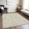 Piper Looms Chantille Lines ACN917 Beige Machine Washable Area Rug Lifestyle Image Feature