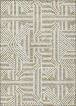 Piper Looms Chantille Lines ACN917 Beige Machine Washable Area Rug main image
