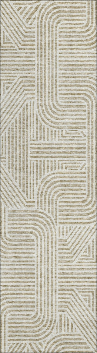 Piper Looms Chantille Lines ACN917 Beige Machine Washable Area Rug Runner Main Image