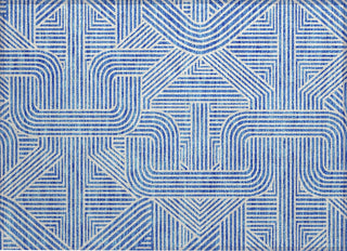 Piper Looms Chantille Lines ACN917 Blue Machine Washable Area Rug Scatter Main Image