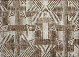 Piper Looms Chantille Lines ACN917 Brown Machine Washable Area Rug Scatter Main Image