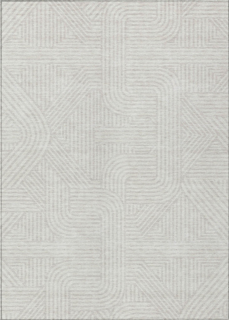 Piper Looms Chantille Lines ACN917 Ivory Machine Washable Area Rug main image