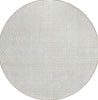 Piper Looms Chantille Lines ACN917 Ivory Machine Washable Area Rug Round Main Image