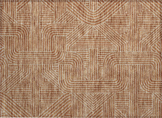 Piper Looms Chantille Lines ACN917 Terracotta Machine Washable Area Rug Scatter Main Image