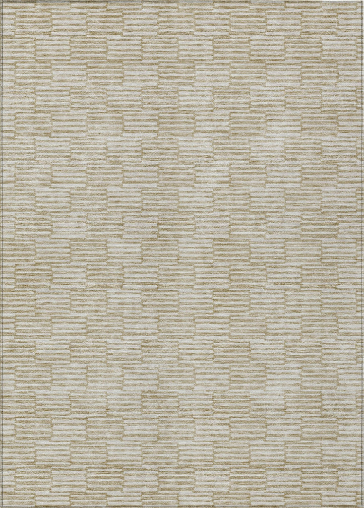 Piper Looms Chantille Lines ACN918 Beige Machine Washable Area Rug main image