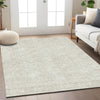 Piper Looms Chantille Lines ACN918 Ivory Machine Washable Area Rug Lifestyle Image Feature