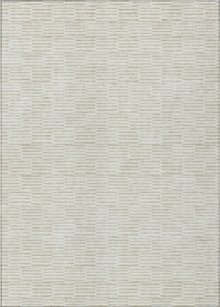 Piper Looms Chantille Lines ACN918 Ivory Machine Washable Area Rug main image