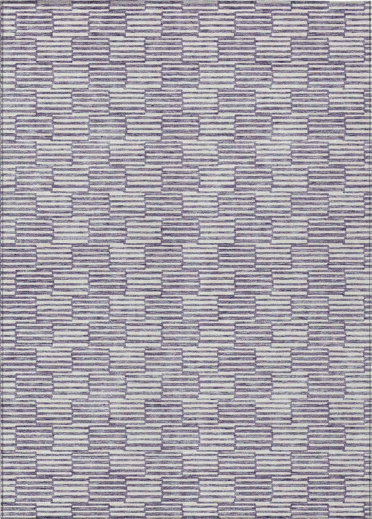 Piper Looms Chantille Lines ACN918 Lilac Machine Washable Area Rug main image