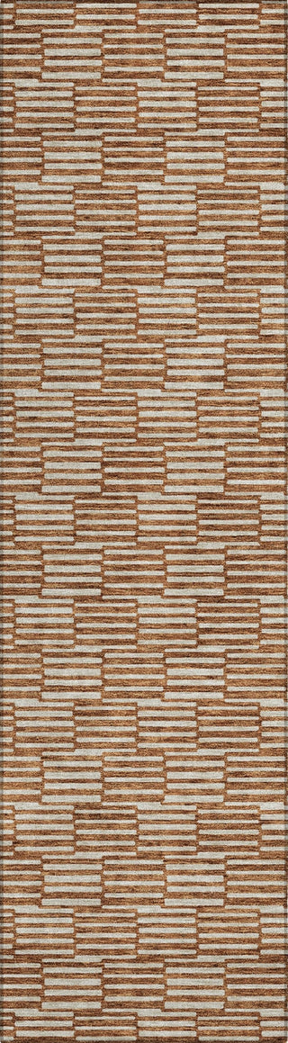 Piper Looms Chantille Lines ACN918 Paprika Machine Washable Area Rug Runner Main Image