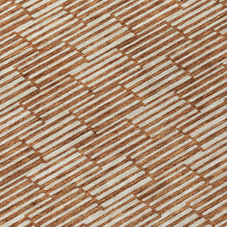 Piper Looms Chantille Lines ACN918 Paprika Machine Washable Area Rug Swatch Image