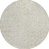 Piper Looms Chantille Geometric ACN919 Beige Machine Washable Area Rug Round Main Image