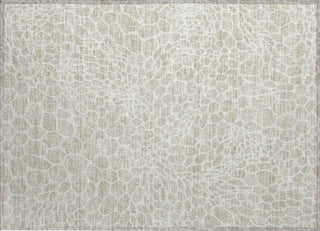 Piper Looms Chantille Geometric ACN919 Beige Machine Washable Area Rug Scatter Main Image