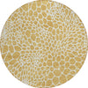 Piper Looms Chantille Geometric ACN919 Gold Machine Washable Area Rug Round Main Image