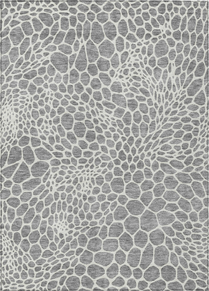 Piper Looms Chantille Geometric ACN919 Gray Machine Washable Area Rug main image
