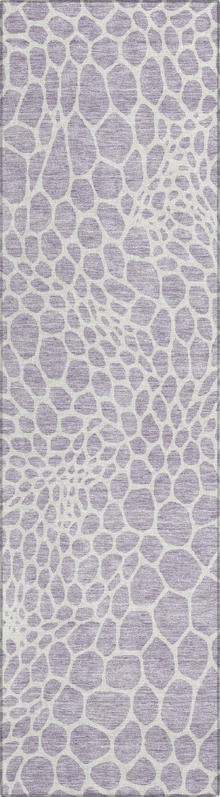 Piper Looms Chantille Geometric ACN919 Lilac Machine Washable Area Rug Runner Main Image