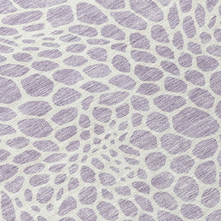 Piper Looms Chantille Geometric ACN919 Lilac Machine Washable Area Rug Swatch Image