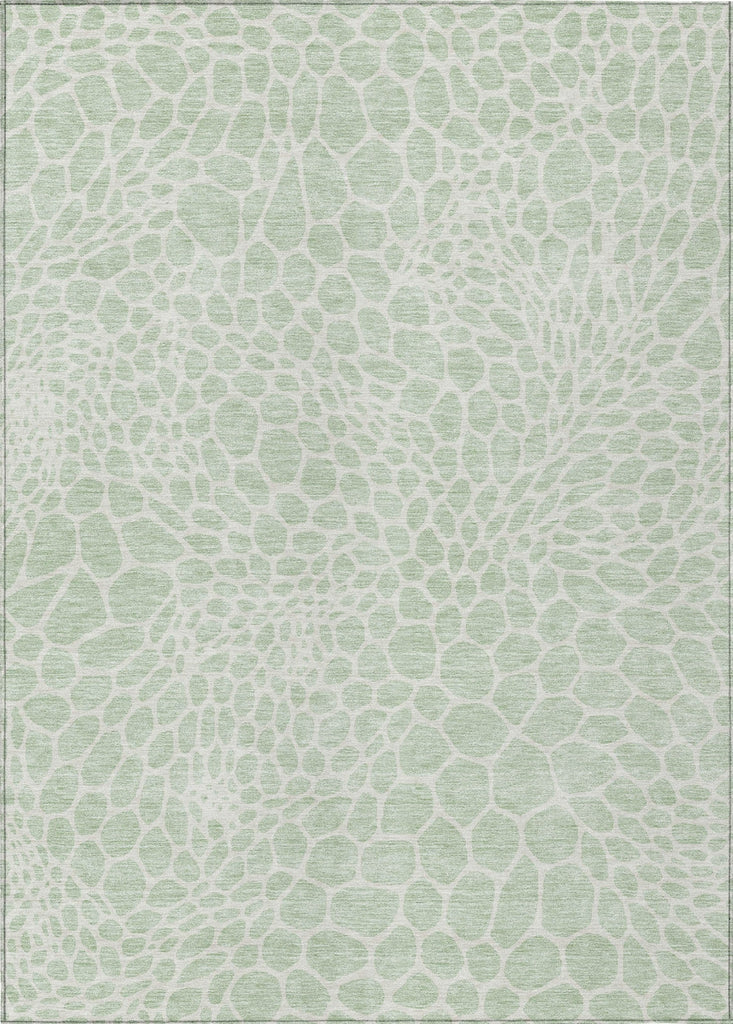 Piper Looms Chantille Geometric ACN919 Mint Machine Washable Area Rug main image