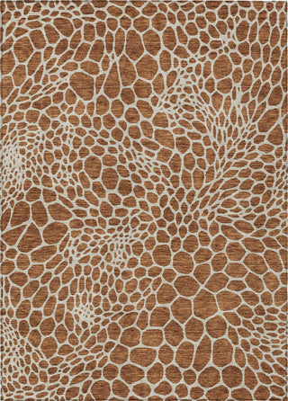 Piper Looms Chantille Geometric ACN919 Paprika Machine Washable Area Rug main image