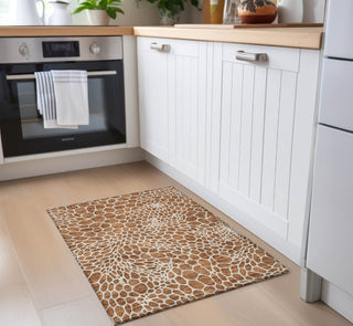 Piper Looms Chantille Geometric ACN919 Paprika Machine Washable Area Rug Scatter Lifestyle Image Feature