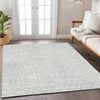Piper Looms Chantille Geometric ACN919 Silver Machine Washable Area Rug Lifestyle Image Feature