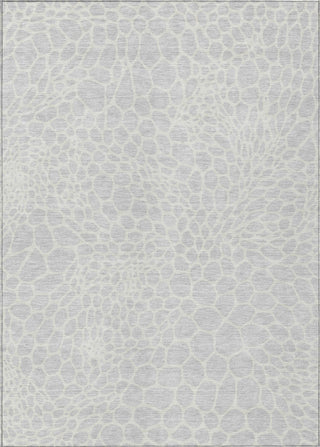 Piper Looms Chantille Geometric ACN919 Silver Machine Washable Area Rug main image