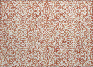 Piper Looms Chantille Damask ACN920 Coral Machine Washable Area Rug Scatter Main Image