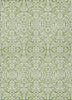 Piper Looms Chantille Damask ACN920 Green Machine Washable Area Rug main image