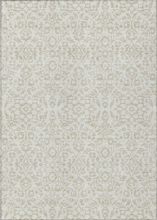 Piper Looms Chantille Damask ACN920 Ivory Machine Washable Area Rug main image