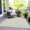 Piper Looms Chantille Damask ACN920 Ivory Machine Washable Area Rug Outdoor Lifestyle Image Feature