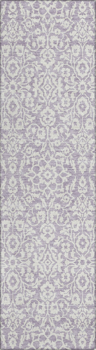 Piper Looms Chantille Damask ACN920 Lavender Machine Washable Area Rug Runner Main Image