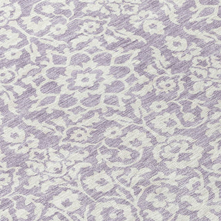 Piper Looms Chantille Damask ACN920 Lavender Machine Washable Area Rug Swatch Image