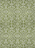 Piper Looms Chantille Damask ACN920 Olive Machine Washable Area Rug main image