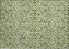 Piper Looms Chantille Damask ACN920 Olive Machine Washable Area Rug Scatter Main Image