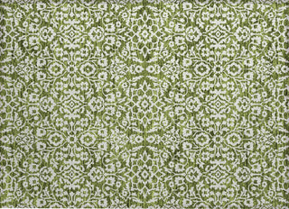 Piper Looms Chantille Damask ACN920 Olive Machine Washable Area Rug Scatter Main Image