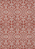 Piper Looms Chantille Damask ACN920 Red Machine Washable Area Rug main image
