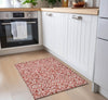 Piper Looms Chantille Damask ACN920 Red Machine Washable Area Rug Scatter Lifestyle Image Feature