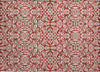 Piper Looms Chantille Damask ACN920 Red Machine Washable Area Rug Scatter Main Image