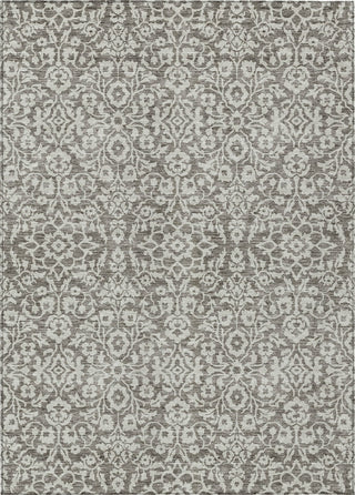 Piper Looms Chantille Damask ACN920 Taupe Machine Washable Area Rug main image
