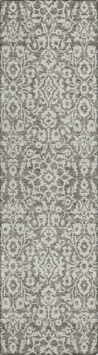 Piper Looms Chantille Damask ACN920 Taupe Machine Washable Area Rug Runner Main Image