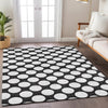 Piper Looms Chantille Circles ACN921 Black Machine Washable Area Rug Lifestyle Image Feature