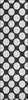 Piper Looms Chantille Circles ACN921 Black Machine Washable Area Rug Runner Main Image