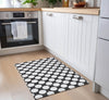 Piper Looms Chantille Circles ACN921 Black Machine Washable Area Rug Scatter Lifestyle Image Feature