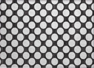 Piper Looms Chantille Circles ACN921 Black Machine Washable Area Rug Scatter Main Image