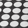 Piper Looms Chantille Circles ACN921 Black Machine Washable Area Rug Swatch Image