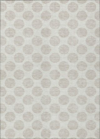 Piper Looms Chantille Circles ACN921 Ivory Machine Washable Area Rug main image