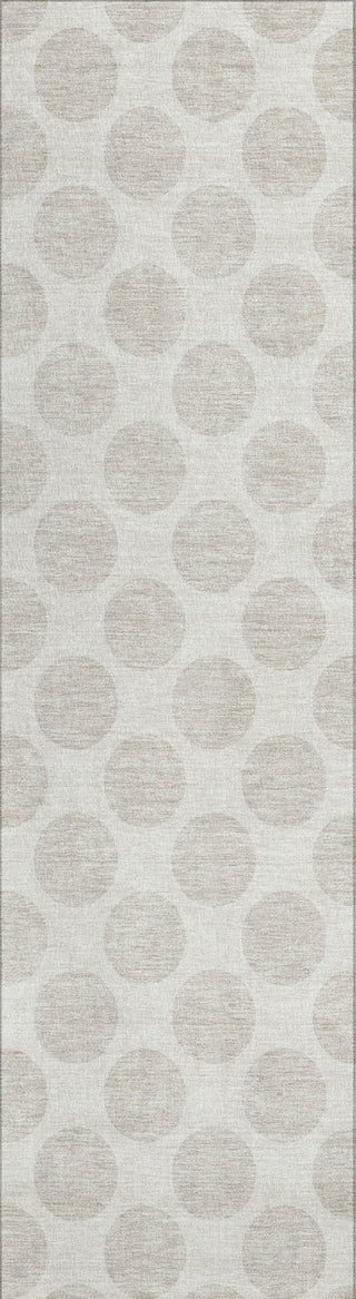 Piper Looms Chantille Circles ACN921 Ivory Machine Washable Area Rug Runner Main Image