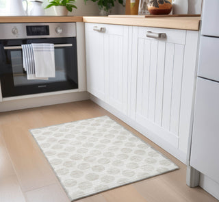 Piper Looms Chantille Circles ACN921 Ivory Machine Washable Area Rug Scatter Lifestyle Image Feature